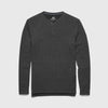 Sean Ultra Soft Classic Henley - Charcoal Heather
