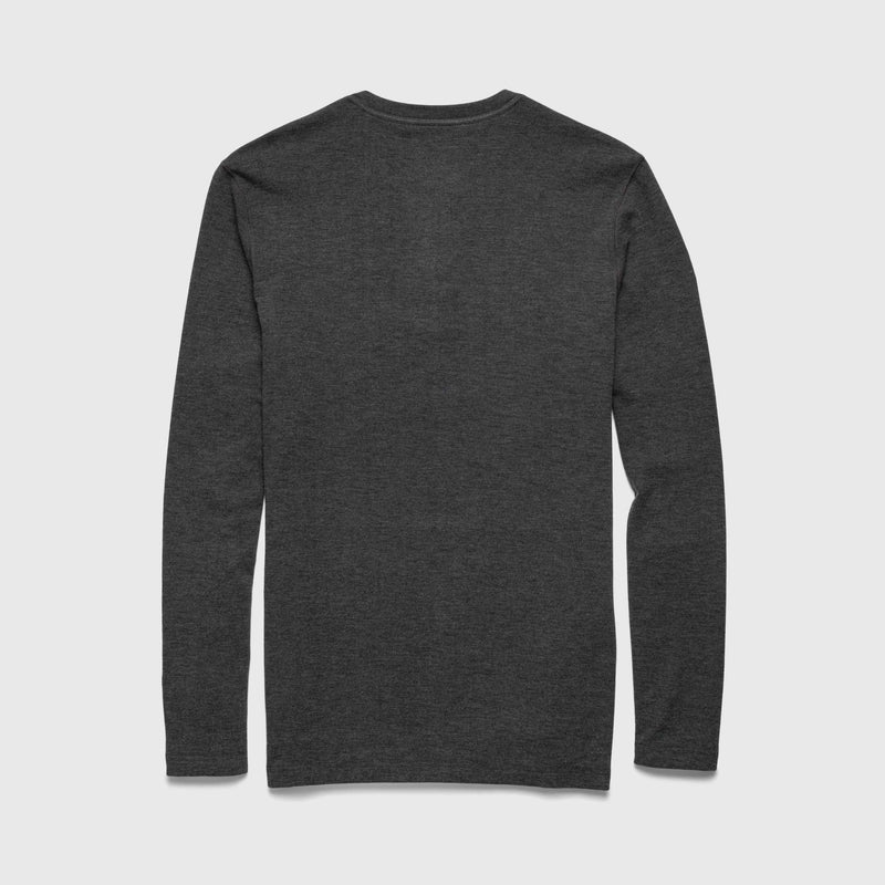 Sean Ultra Soft Classic Henley - Charcoal Heather