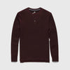 Sean Ultra Soft Classic Henley - Cabernet Heather