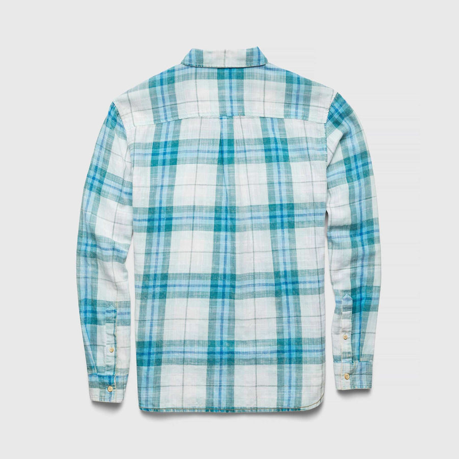 Brian Twill Plaid Shirt - Blue Combo - Surfside Supply Co