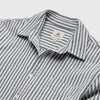 Brian Brushed Twill Stripe Shirt - Navy