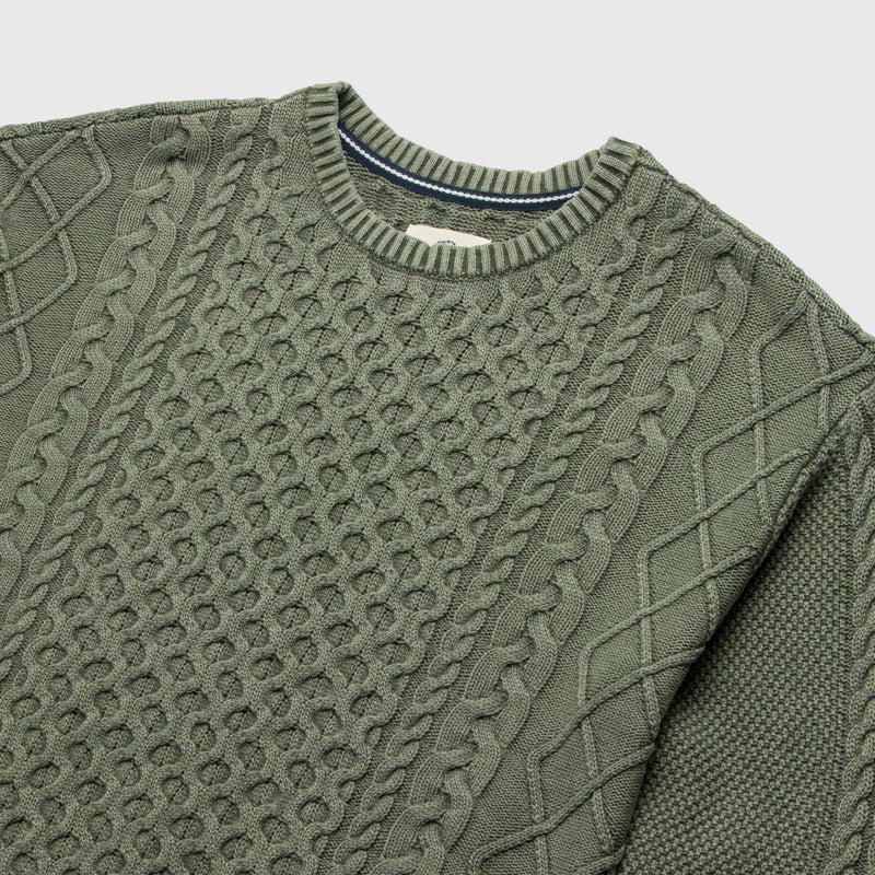 Eddie Knit Sweater - Lichen Green