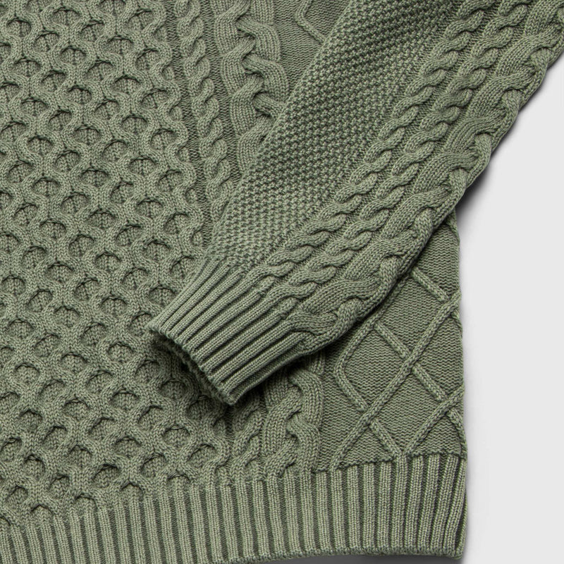 Eddie Knit Sweater - Lichen Green