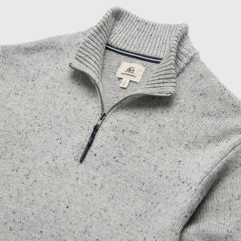 Robbie Mock Sweater - Heather Grey