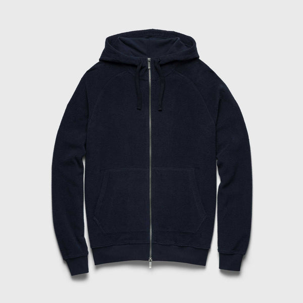 Danny Full-Zip Fuzzy Fleece Hoodie - Navy Blazer - Surfside Supply