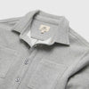 Louis Soft Textured Overshirt - Heather Grey