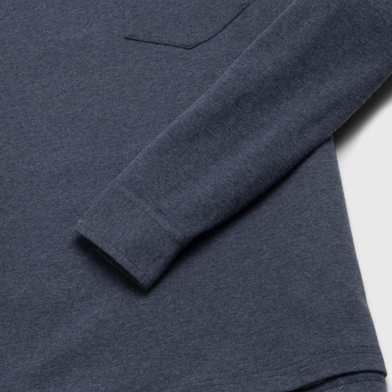 Cary Fleece Polo - Navy Heather
