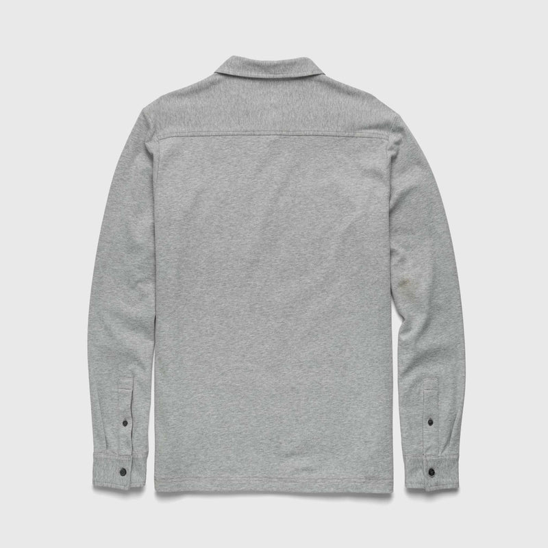 Cary Fleece Polo - Heather Grey