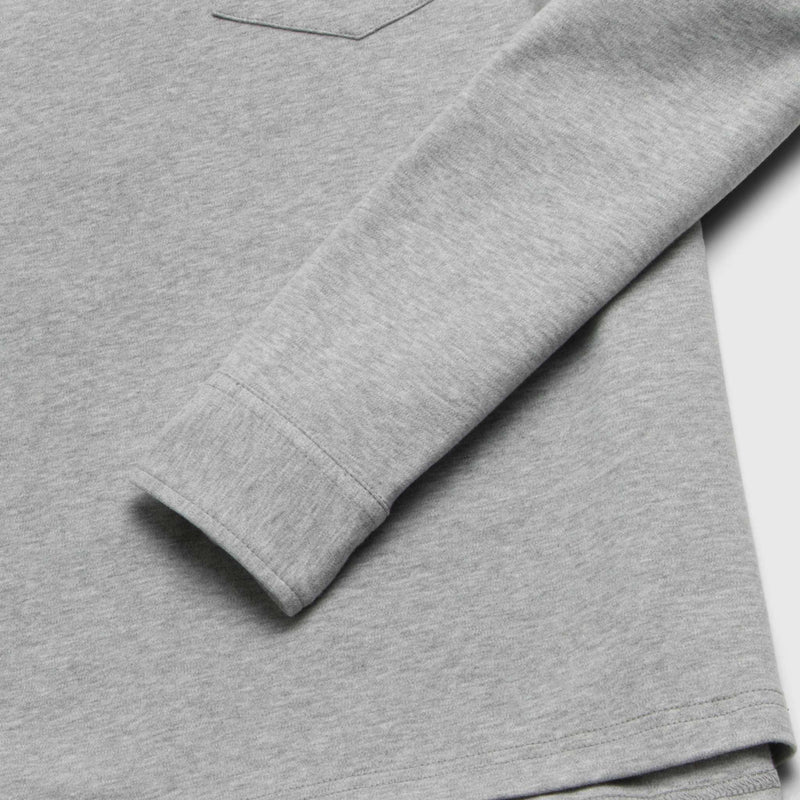 Cary Fleece Polo - Heather Grey