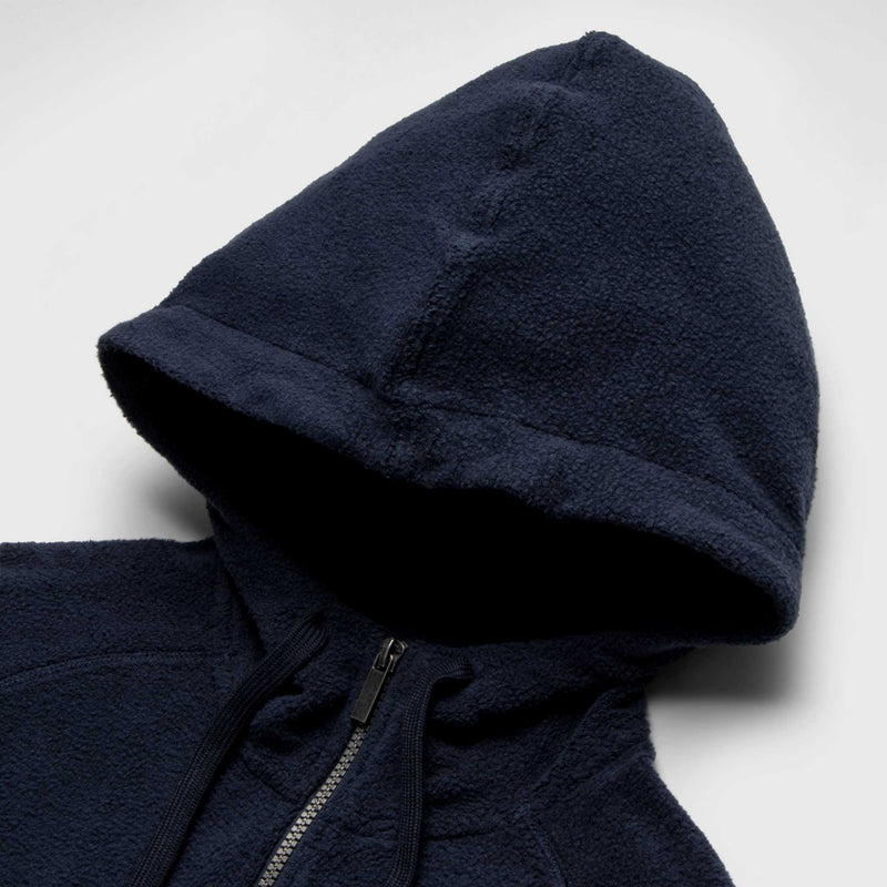 Danny Full-Zip Fuzzy Fleece Hoodie - Navy Blazer