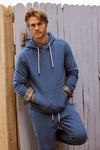 Marine French Terry Hoodie - China Blue