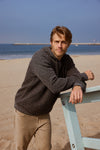 Ivan Waffle Fleece Hoodie - Charcoal Heather