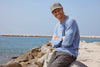 Sean Super Soft Classic Henley - Slate Blue Heather