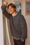 Butch Waffle Fleece Crewneck - Charcoal Heather