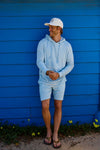 Dave Saltwater Terry Hoodie - Skyway Blue