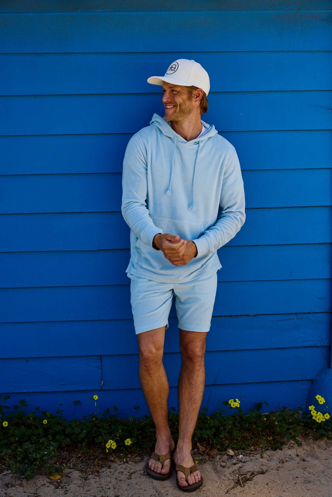 Chuck Saltwater Terry Short - Skyway Blue - Surfside Supply Co ...