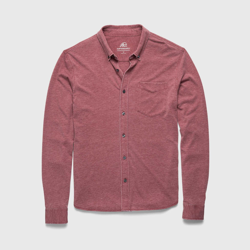 Anthony Burnout Shirt - Red Syrah