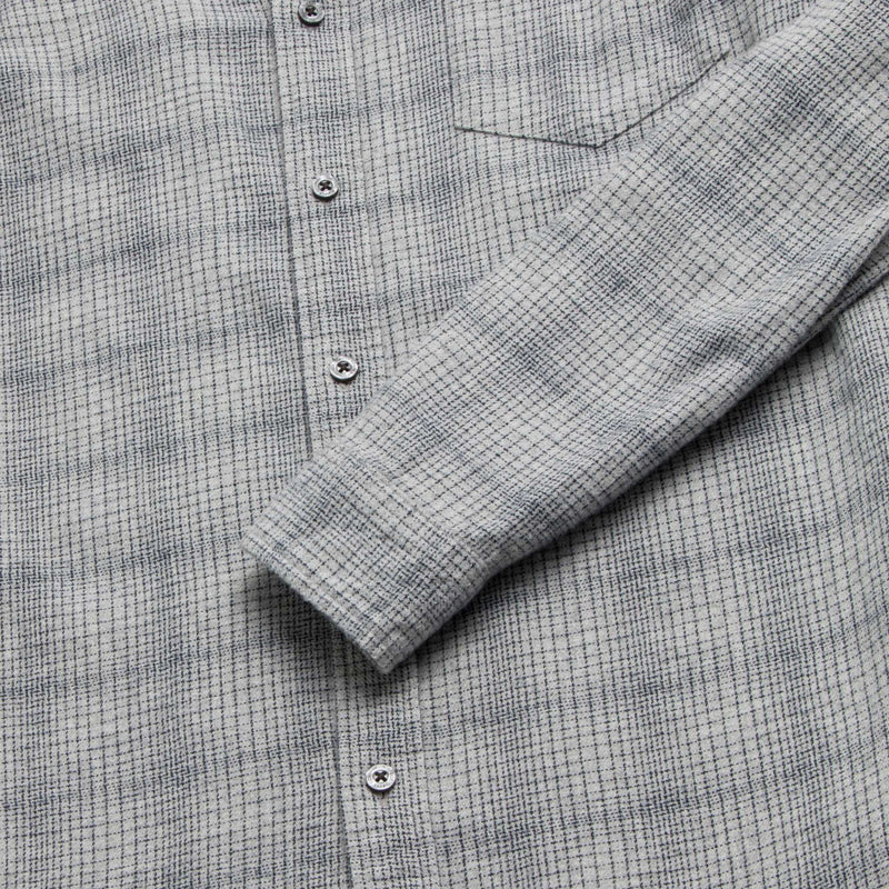 Brian Brushed Plaid Shirt - Heather Grey