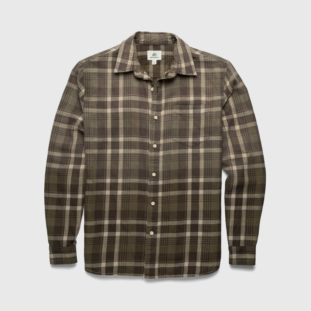 Brian Ombre Plaid Shirt - Green Combo - Surfside Supply Co