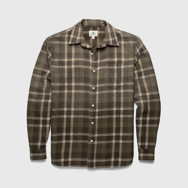 mens ombre dress shirt Port Authority W672 Long Sleeve Ombre Plaid Shirt