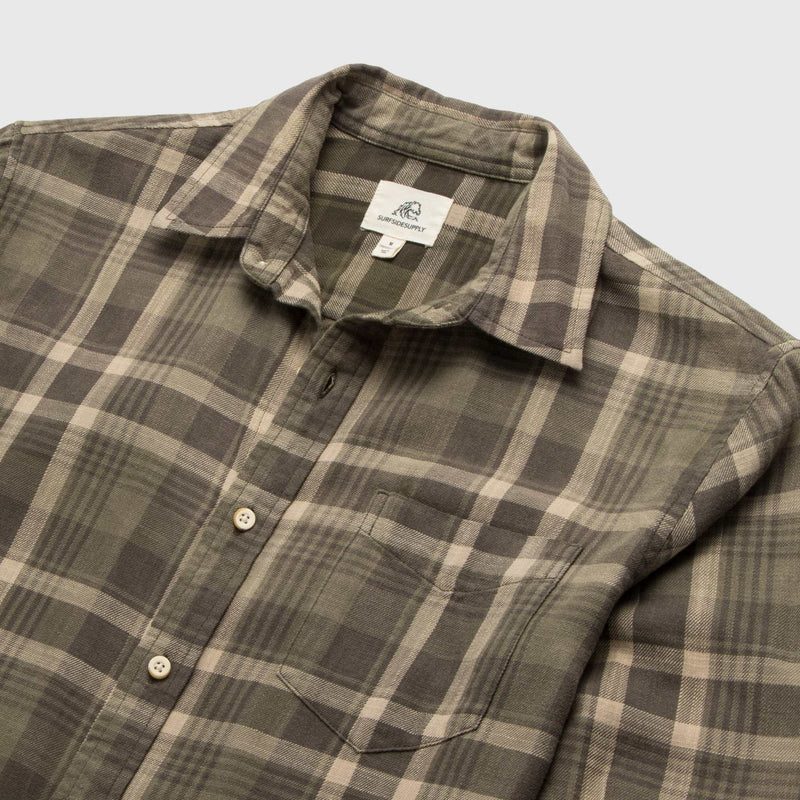 Brian Ombre Plaid Shirt - Green Combo