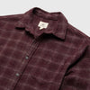 Brian Brushed Plaid Shirt - Cabernet Heather