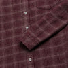 Brian Brushed Plaid Shirt - Cabernet Heather