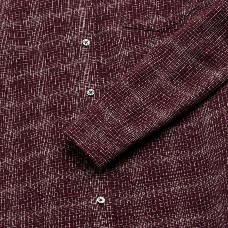 Brian Brushed Plaid Shirt - Cabernet Heather