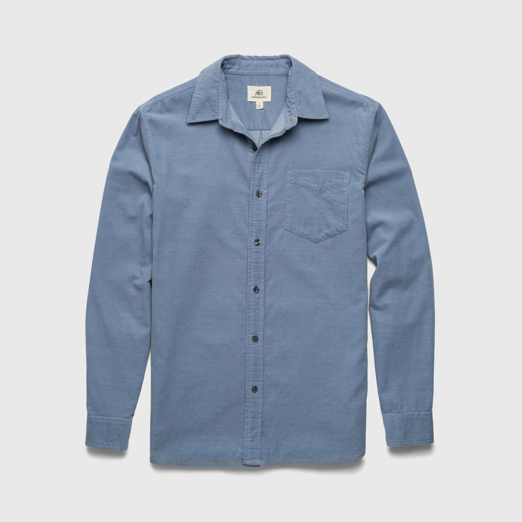 ミュージシャン RILY Corduroy shirt Blue Brian Corduroy Shirt - Country Blue - Surfside Supply Co