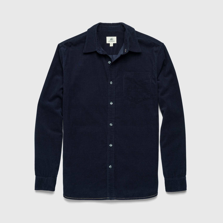 Brian Corduroy Shirt - Navy Blazer - Surfside Supply Co