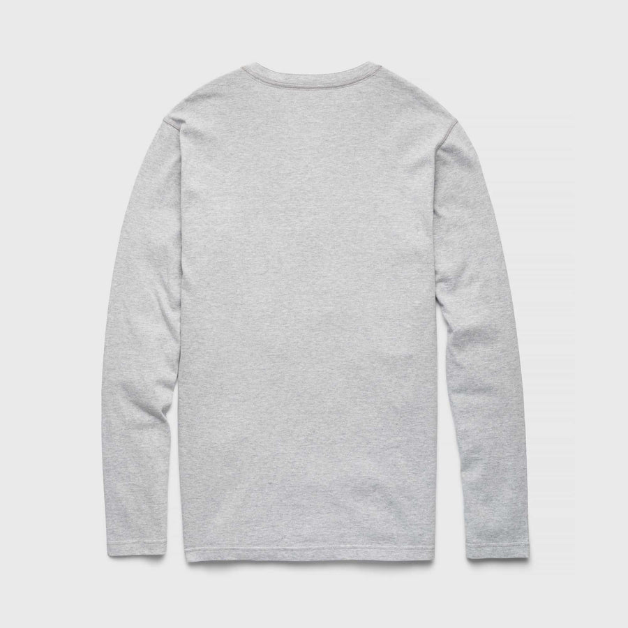 Sean Sueded Jersey Henley - Heather Grey - Surfside Supply Co