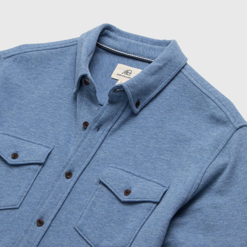 Rex Soft Knit Shirt - Blue Heather