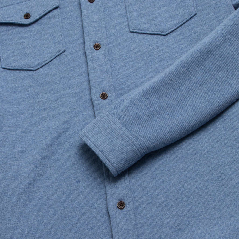 Rex Soft Knit Shirt - Blue Heather