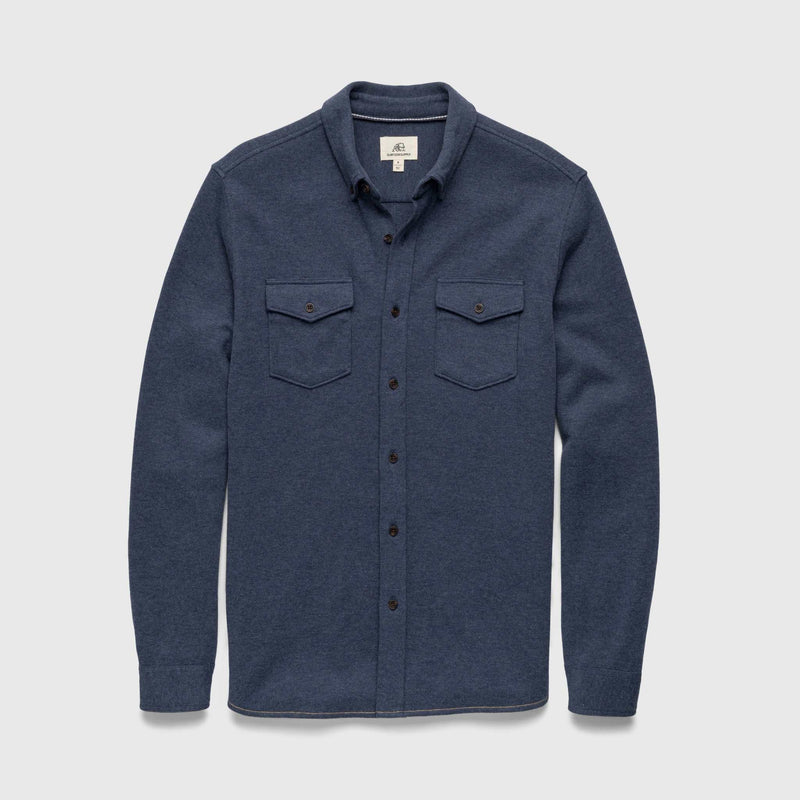 Rex Soft Knit Shirt - Navy Heather