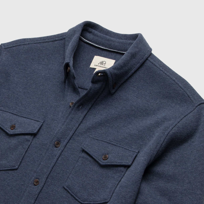 Rex Soft Knit Shirt - Navy Heather