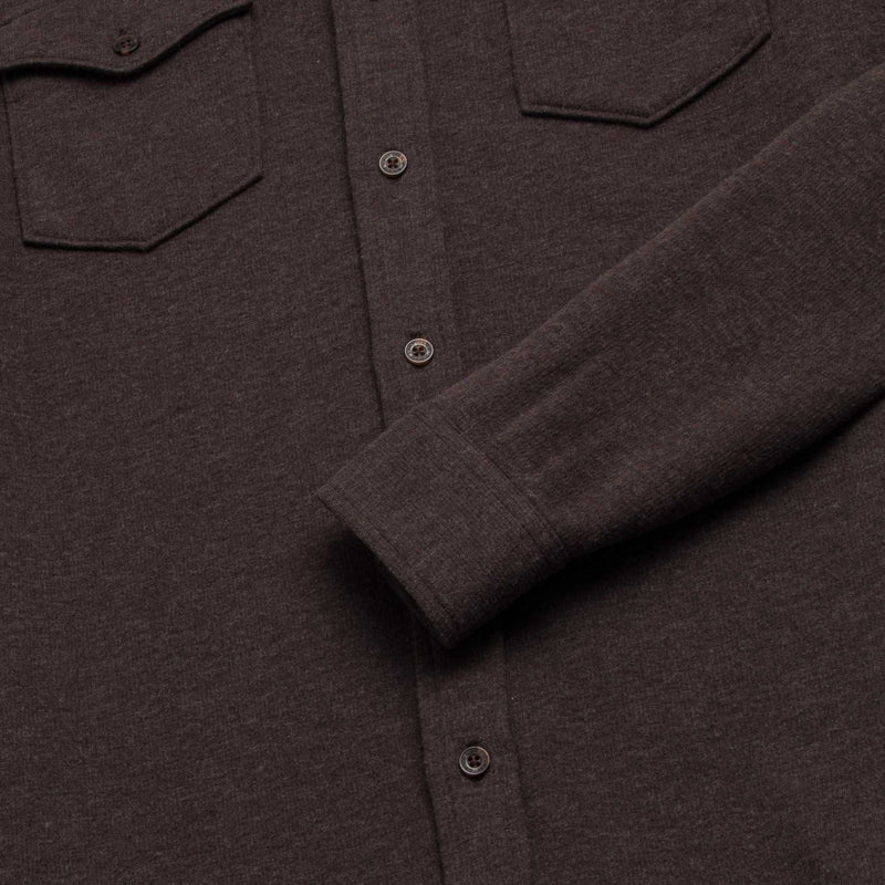 Rex Soft Knit Shirt - Brown Heather