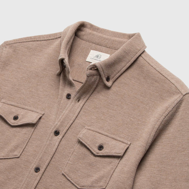 Rex Soft Knit Shirt - Camel Heather