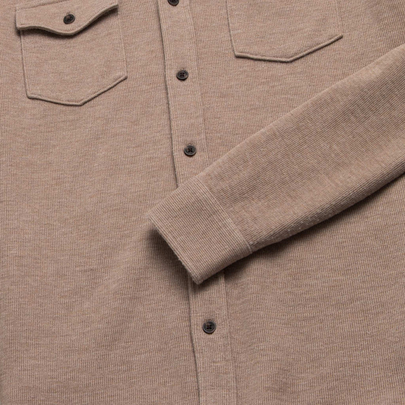 Rex Soft Knit Shirt - Camel Heather