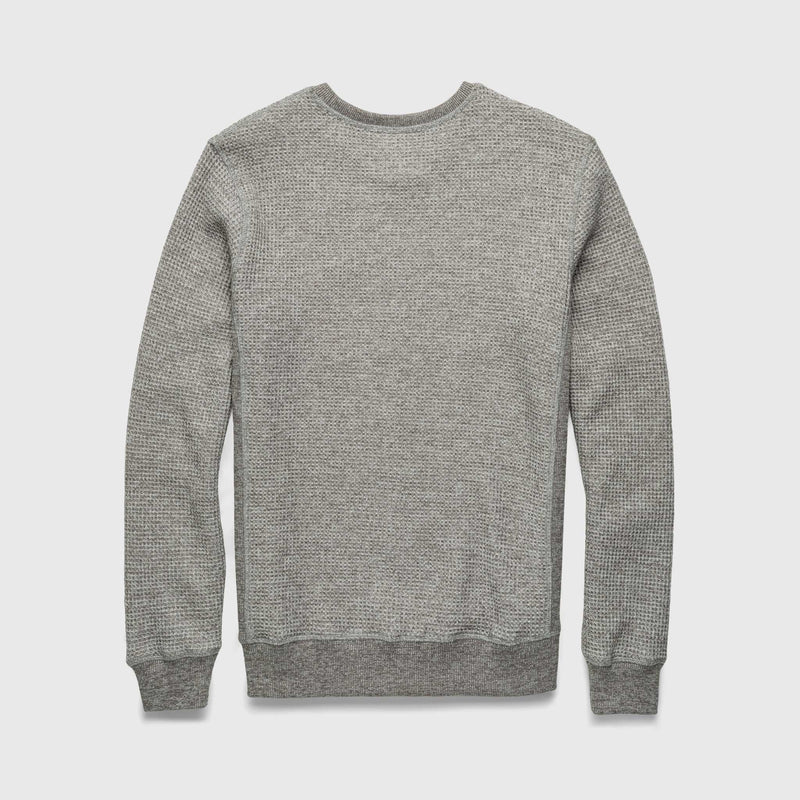 Butch Waffle Thermal Crewneck - Heather Grey