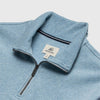 Bobby Soft Ribbed Fleece Quarter Zip - Blue Heather