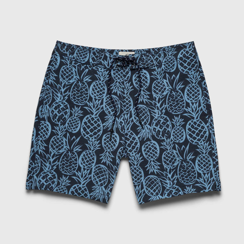 Duke 7.25” Pineapple Boardshort - Blue