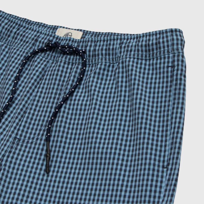 Jimmy 6.5" Gingham Volley - Blue