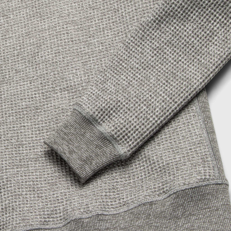 Butch Waffle Thermal Crewneck - Heather Grey