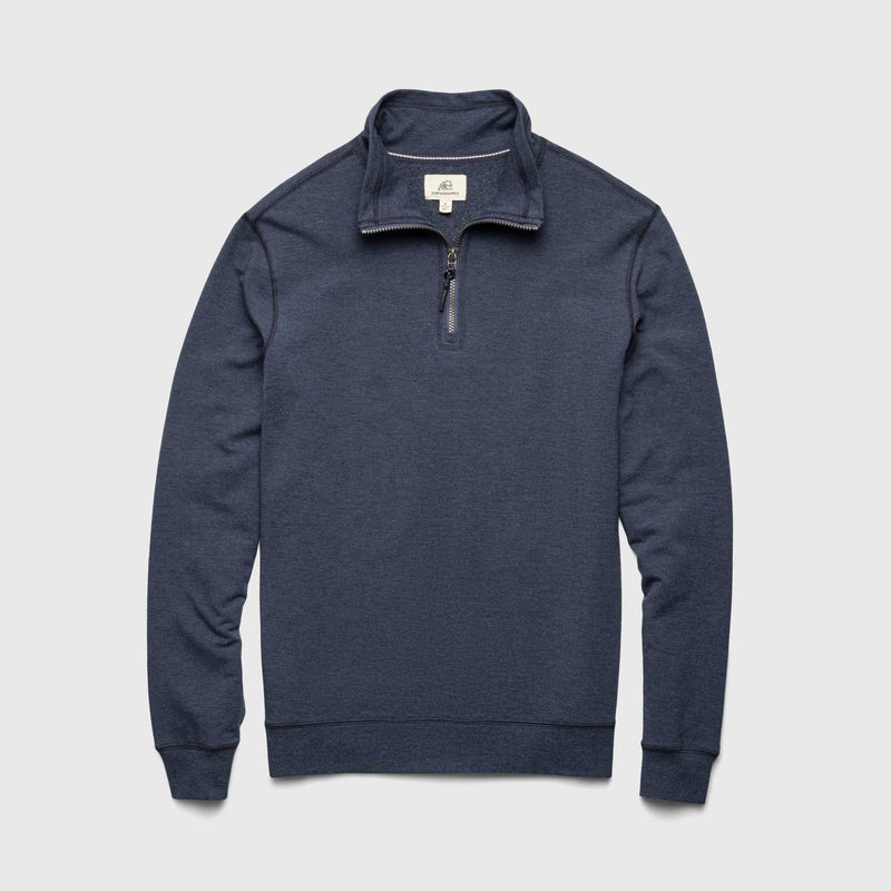 Bobby Brushback Quarter Zip - Navy Heather