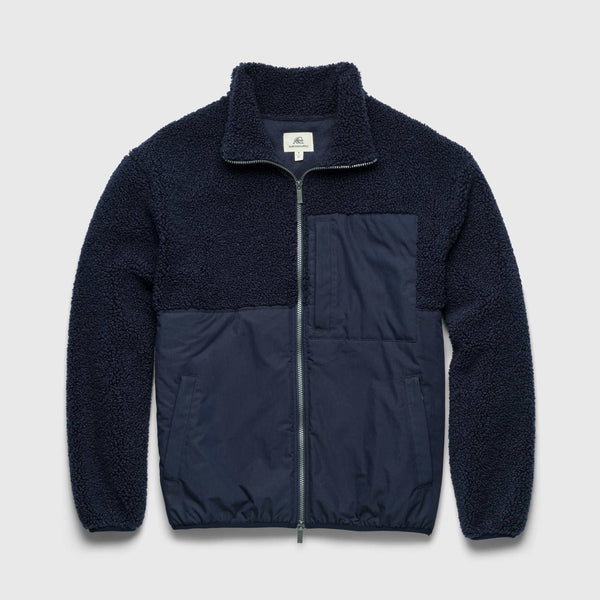 Steve Sherpa Jacket - Navy Blazer - Surfside Supply Co. – Surfside