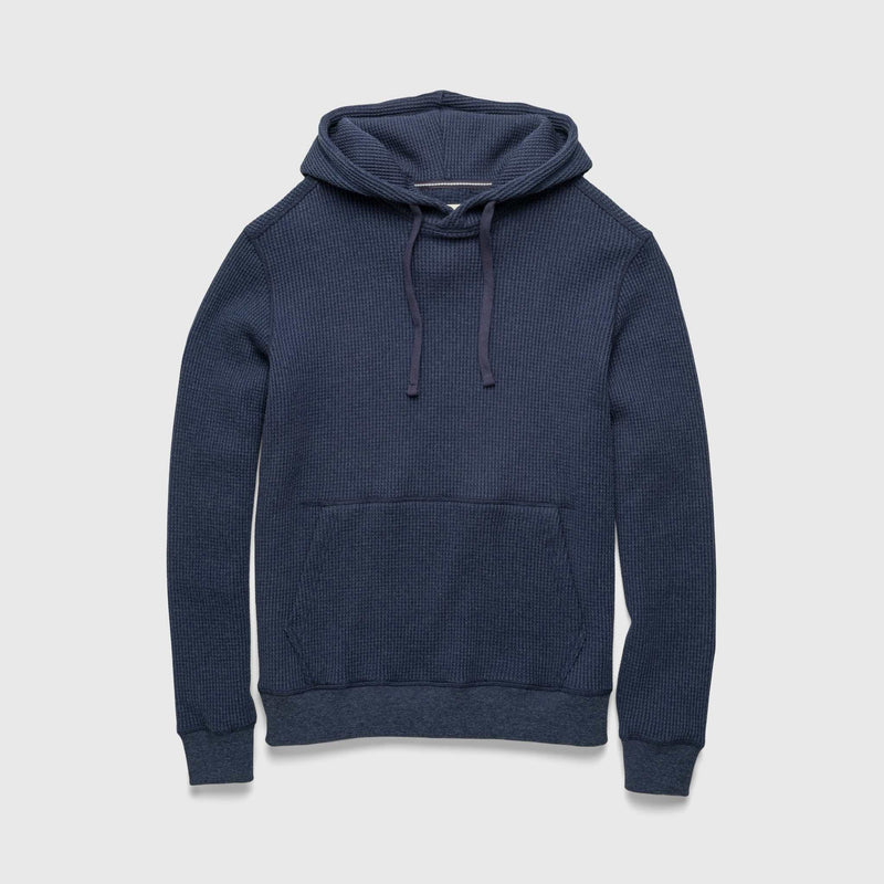 Ivan Waffle Thermal Hoodie - Navy Heather