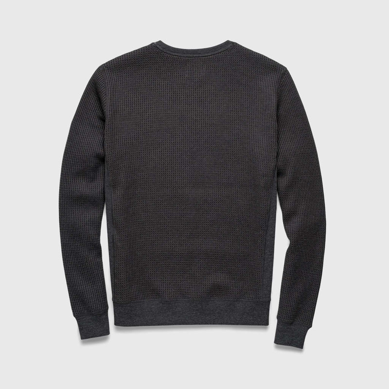 Butch Waffle Thermal Crewneck - Charcoal Heather