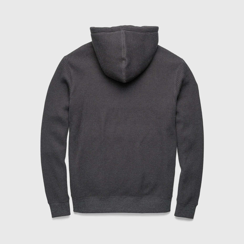 Ivan Waffle Thermal Hoodie - Charcoal Heather