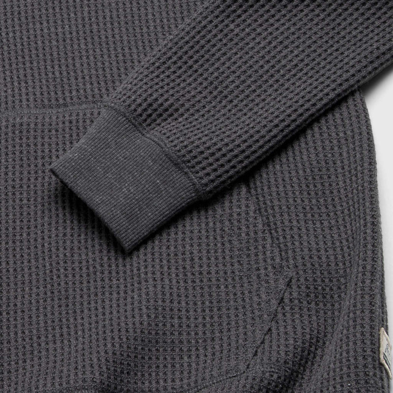 Ivan Waffle Thermal Hoodie - Charcoal Heather