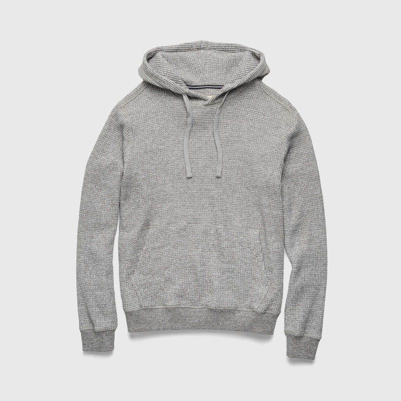 Ivan Waffle Thermal Hoodie - Heather Grey